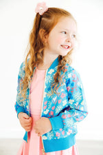 Mila & Rose ® Springtime Splendor Satin Jacket - 