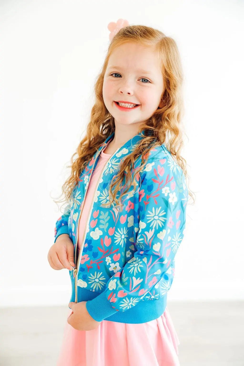 Mila & Rose ® Springtime Splendor Satin Jacket - 