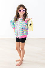 Sprinkles Flip Sequin Jacket - Sleeve, Fashion, Textile, Pink, Denim | Everetts Place