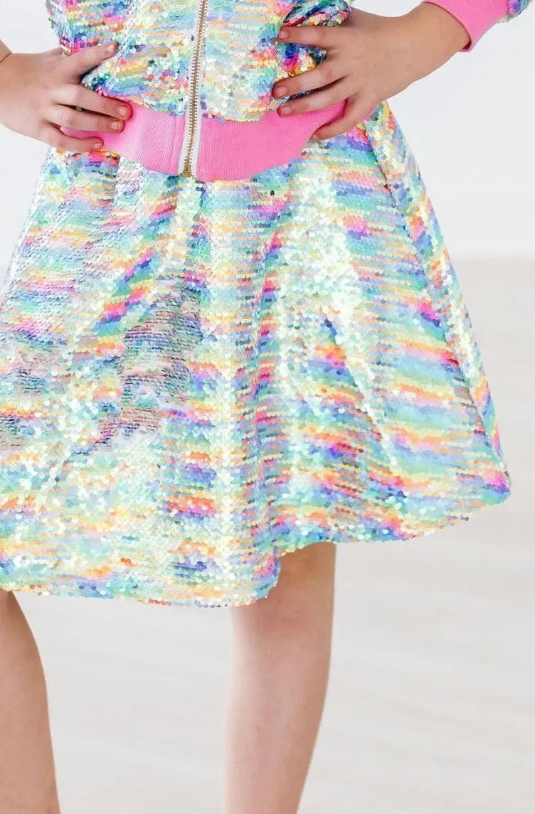 Mila & Rose ® Sprinkles Flip Sequin Twirl Skort - 