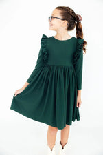 Mila & Rose ® Spruce L/S Ruffle Twirl Dress - 