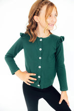Mila & Rose ® Spruce Ruffle Cardigan - 