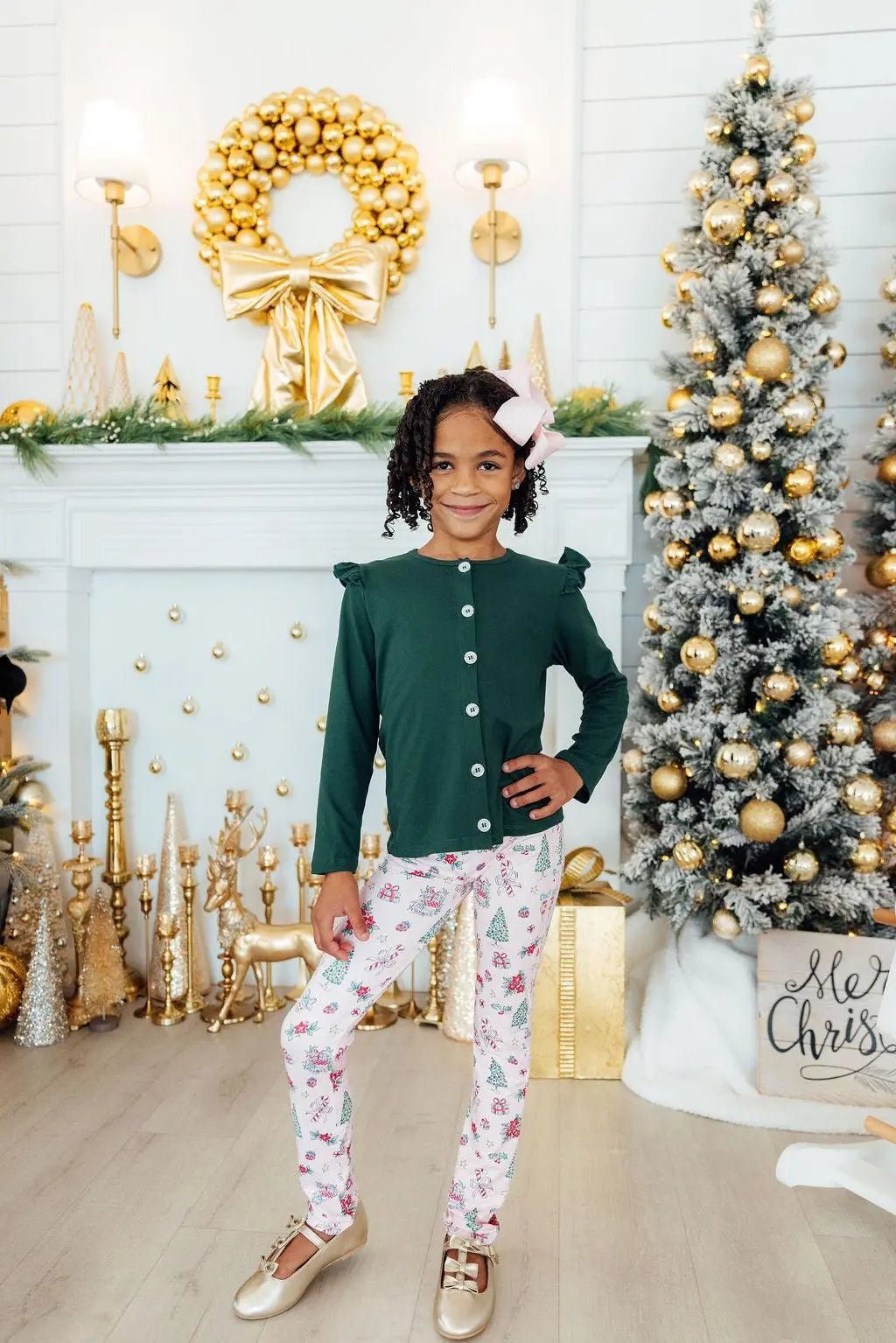 Mila & Rose ® Spruce Ruffle Cardigan - 