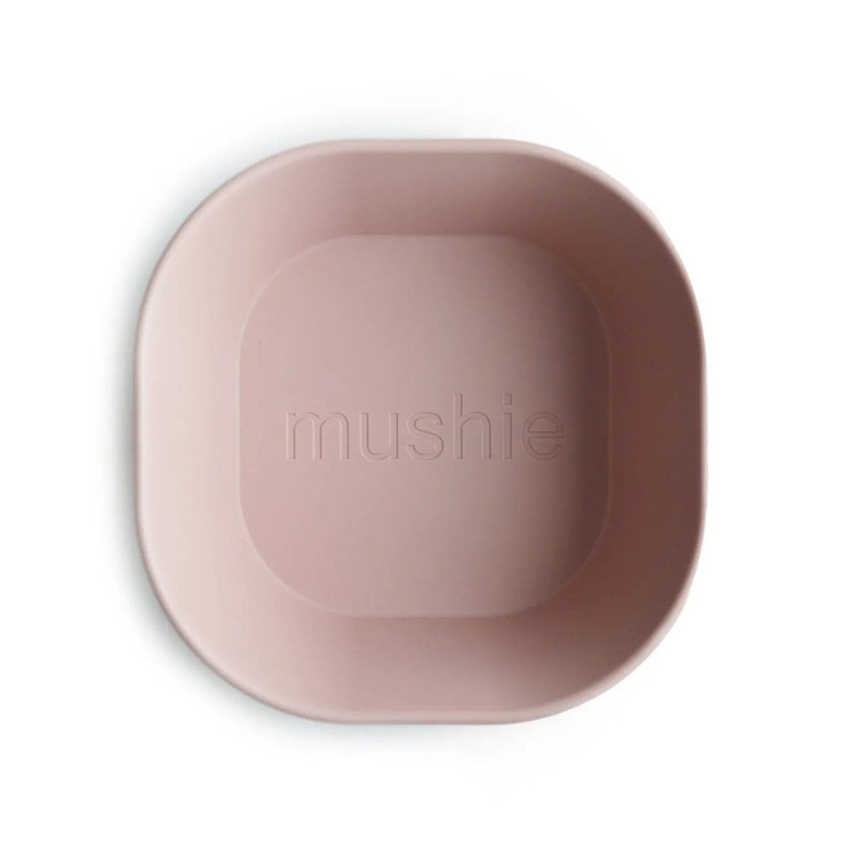 Mushie Square Dinnerware Bowls for Babies BPA Free Microwave and Dishwasher Safe Soft Colored Design -