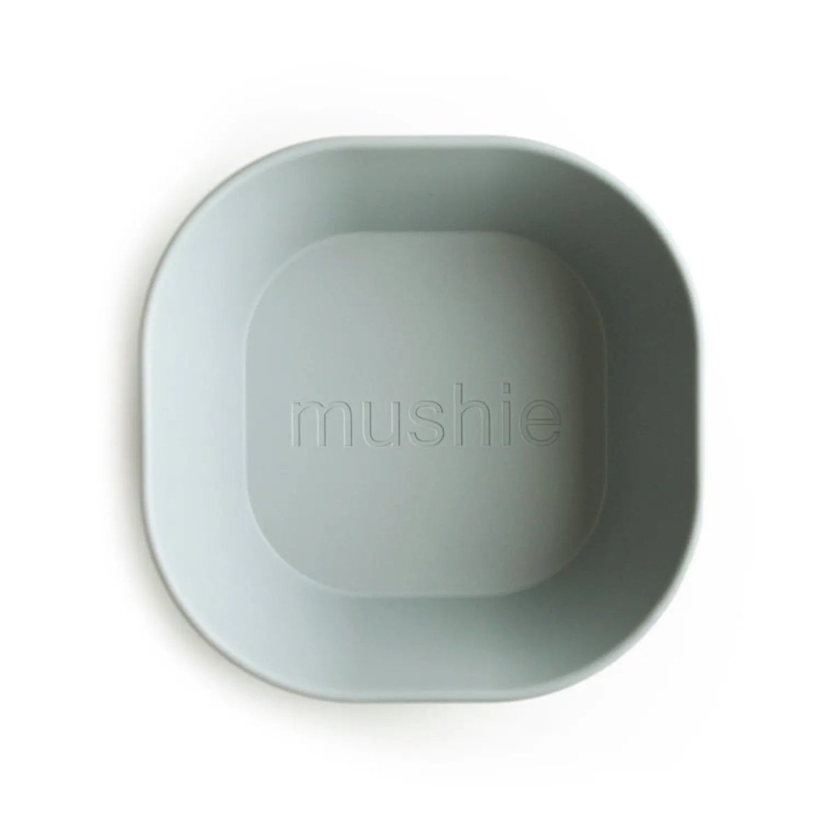 Mushie Square Dinnerware Bowls for Babies BPA Free Microwave and Dishwasher Safe Soft Colored Design -