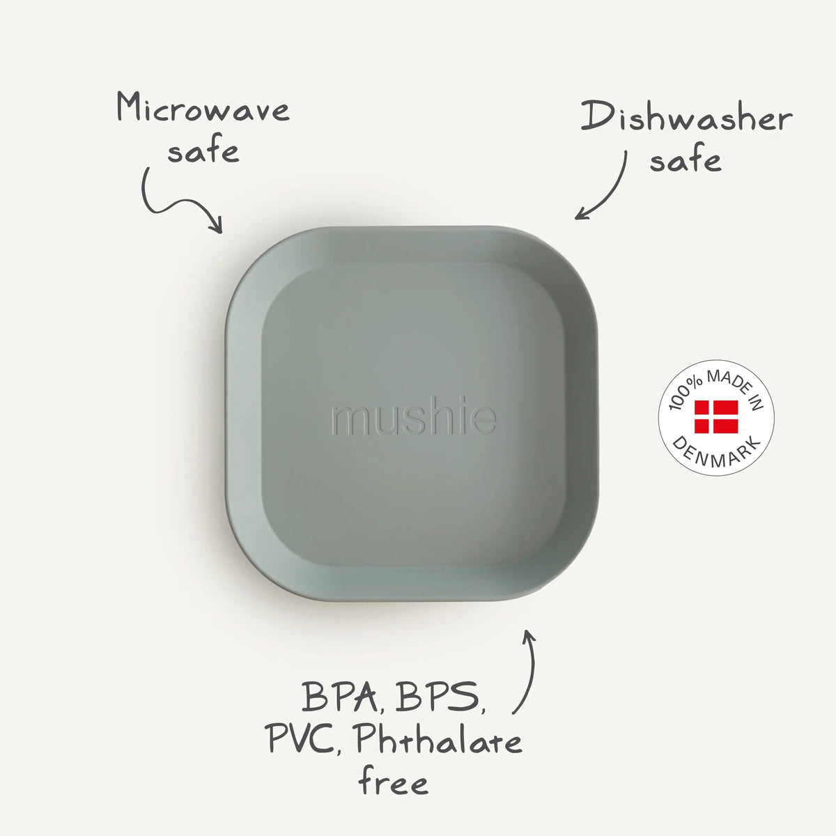 Mushie Baby-Friendly BPA free Dinnerware Set Made in Denmark -