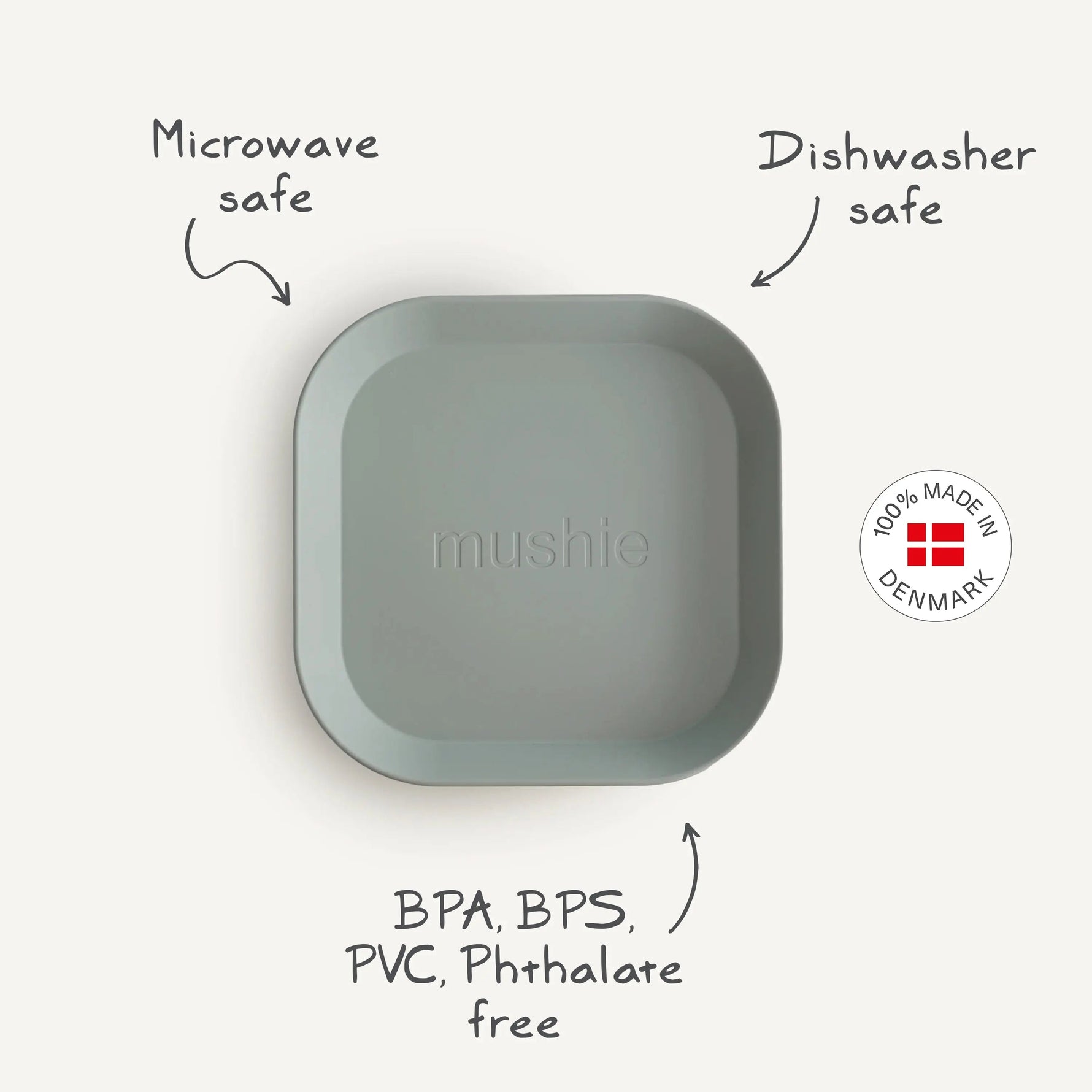Mushie Baby-Friendly BPA free Dinnerware Set Made in Denmark -