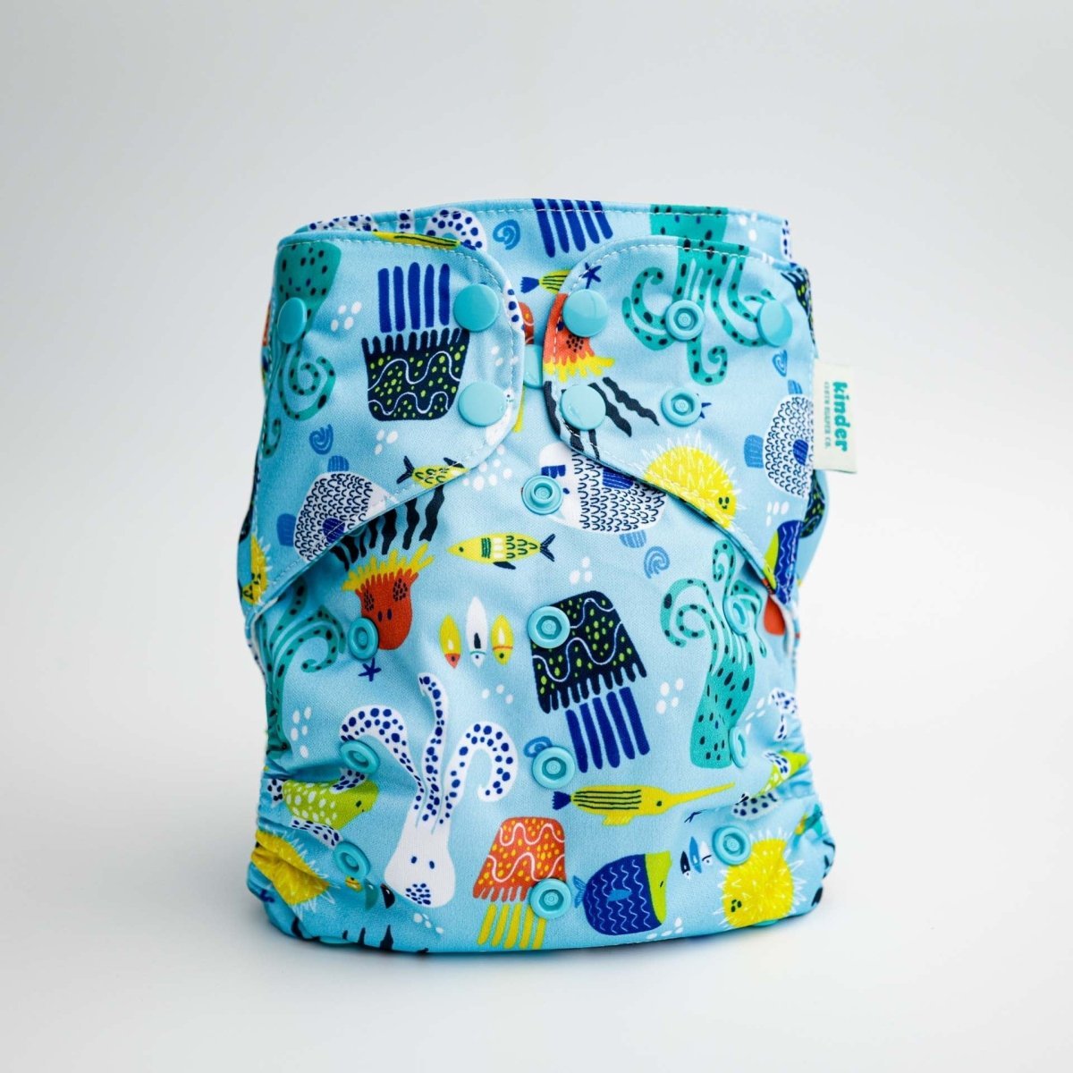 Animals and Insects: Essentials Pocket Cloth Diaper with Athletic Wicking Jersey, Grows with your Baby - Everetts Place Boutique - Pocket Diaper
