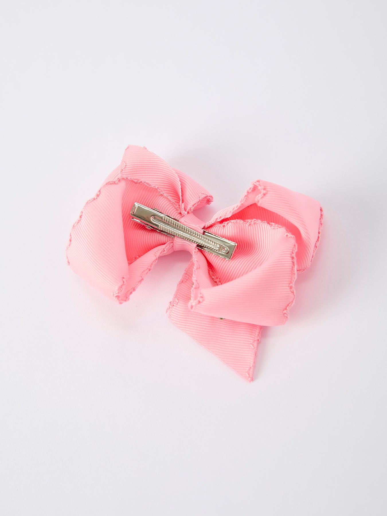 Rylee Faith Designs St. Patrick Shamrock Pink Hair Bow – Lucky Girls Hair Clip - 