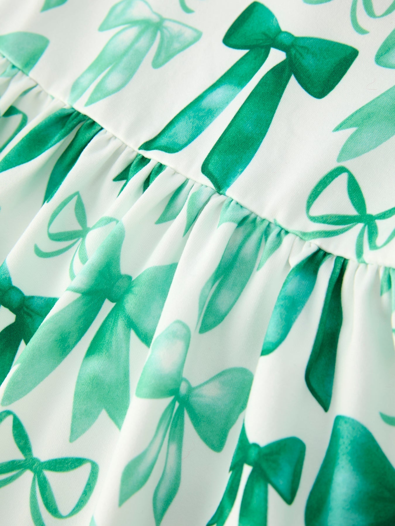 Rylee Faith Designs St. Patrick's Day Bow Top and Ruffled Leggings Girls Set - 