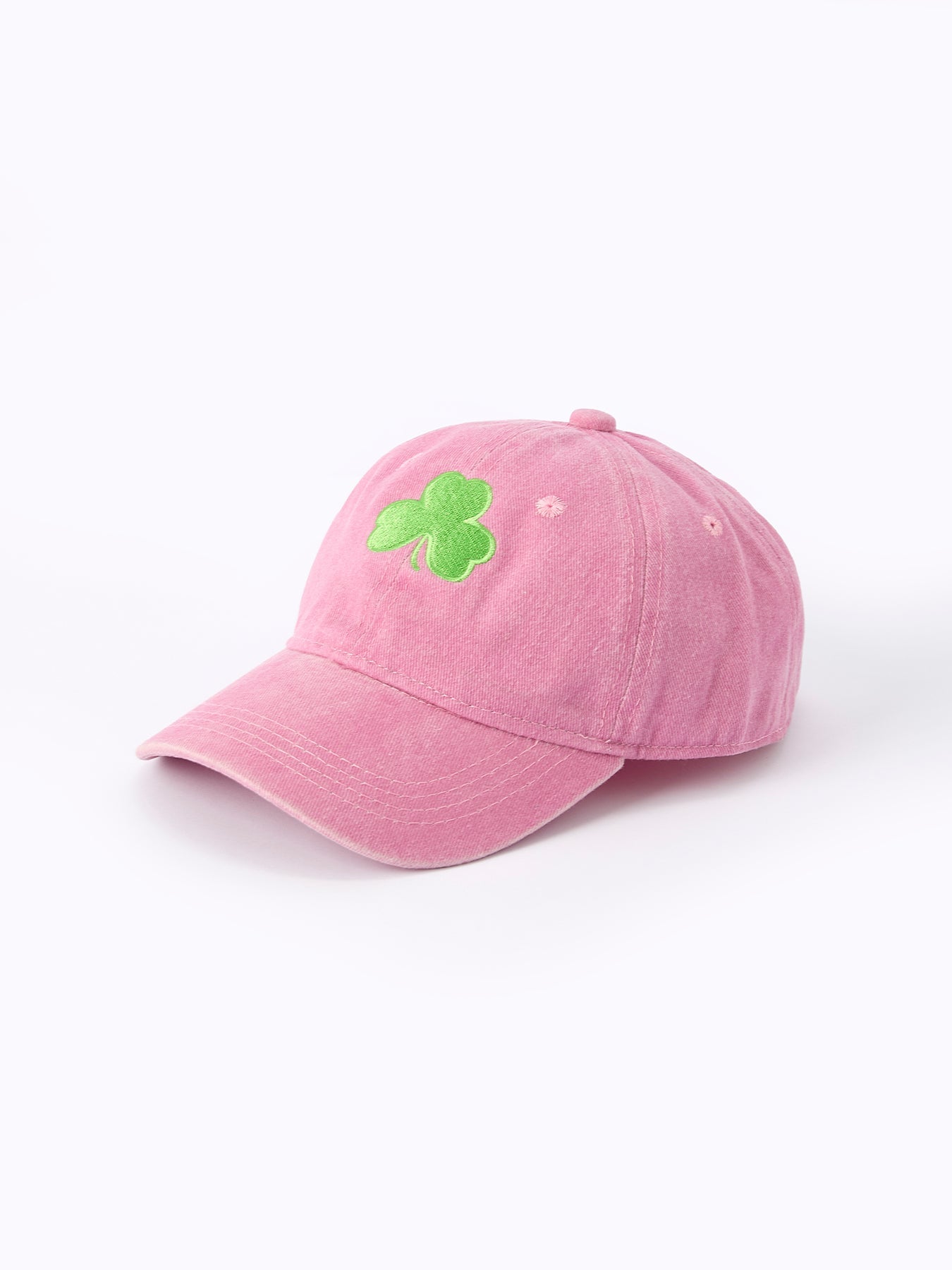 Rylee Faith Designs St. Patrick's Day Shamrock Applique Hat For Girls - 