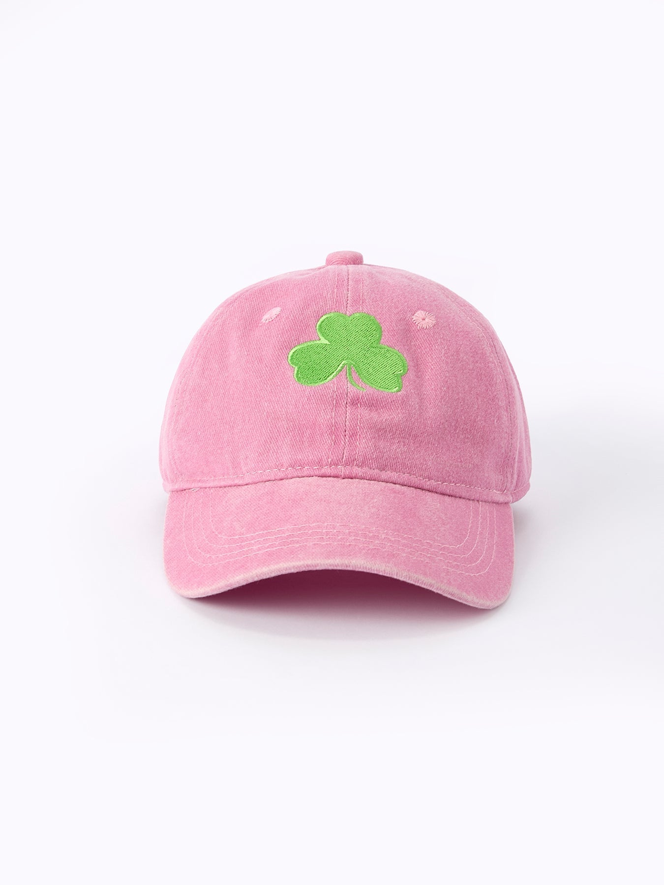 Rylee Faith Designs St. Patrick's Day Shamrock Applique Hat For Girls - 