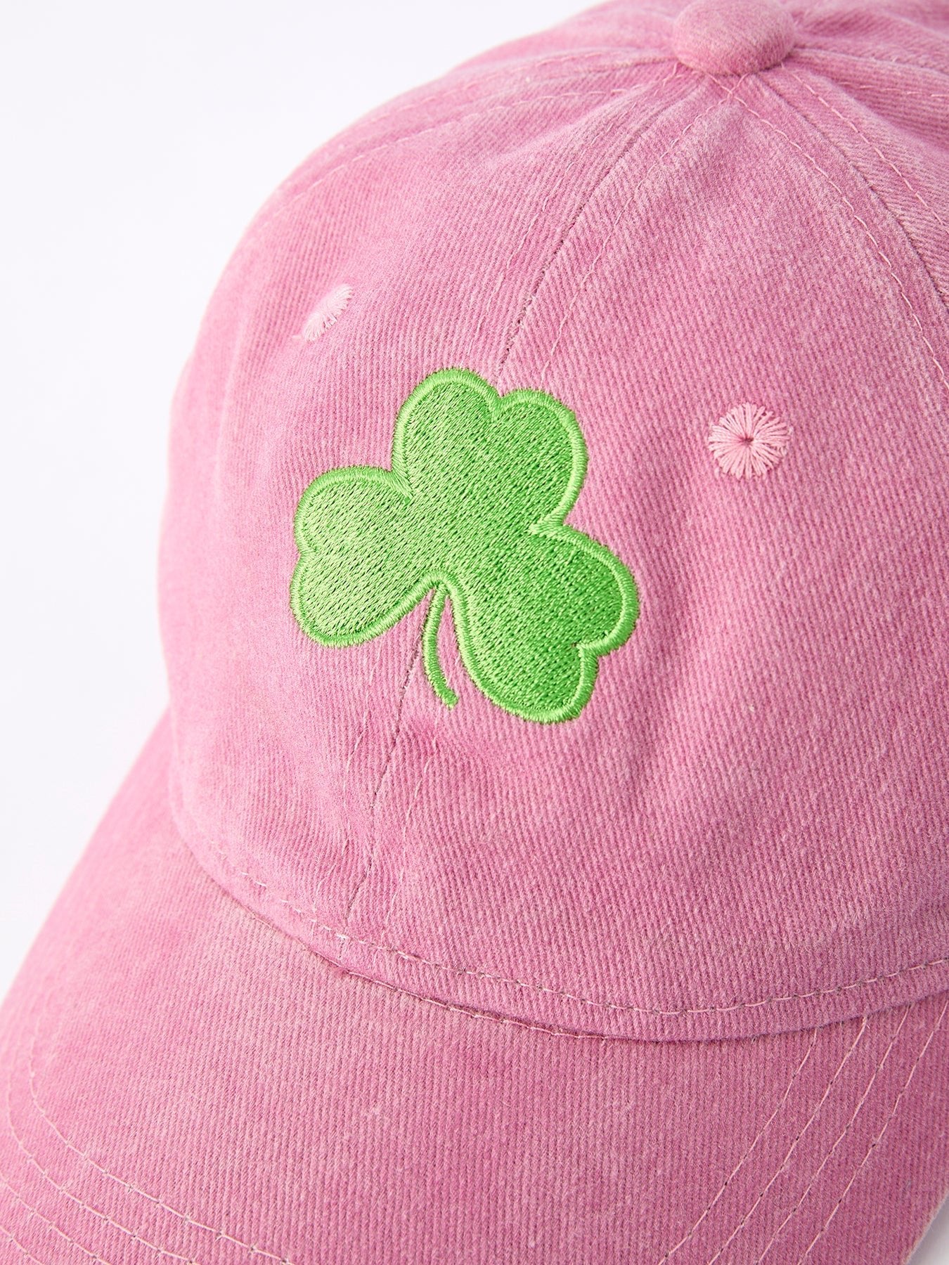 Rylee Faith Designs St. Patrick's Day Shamrock Applique Hat For Girls - 