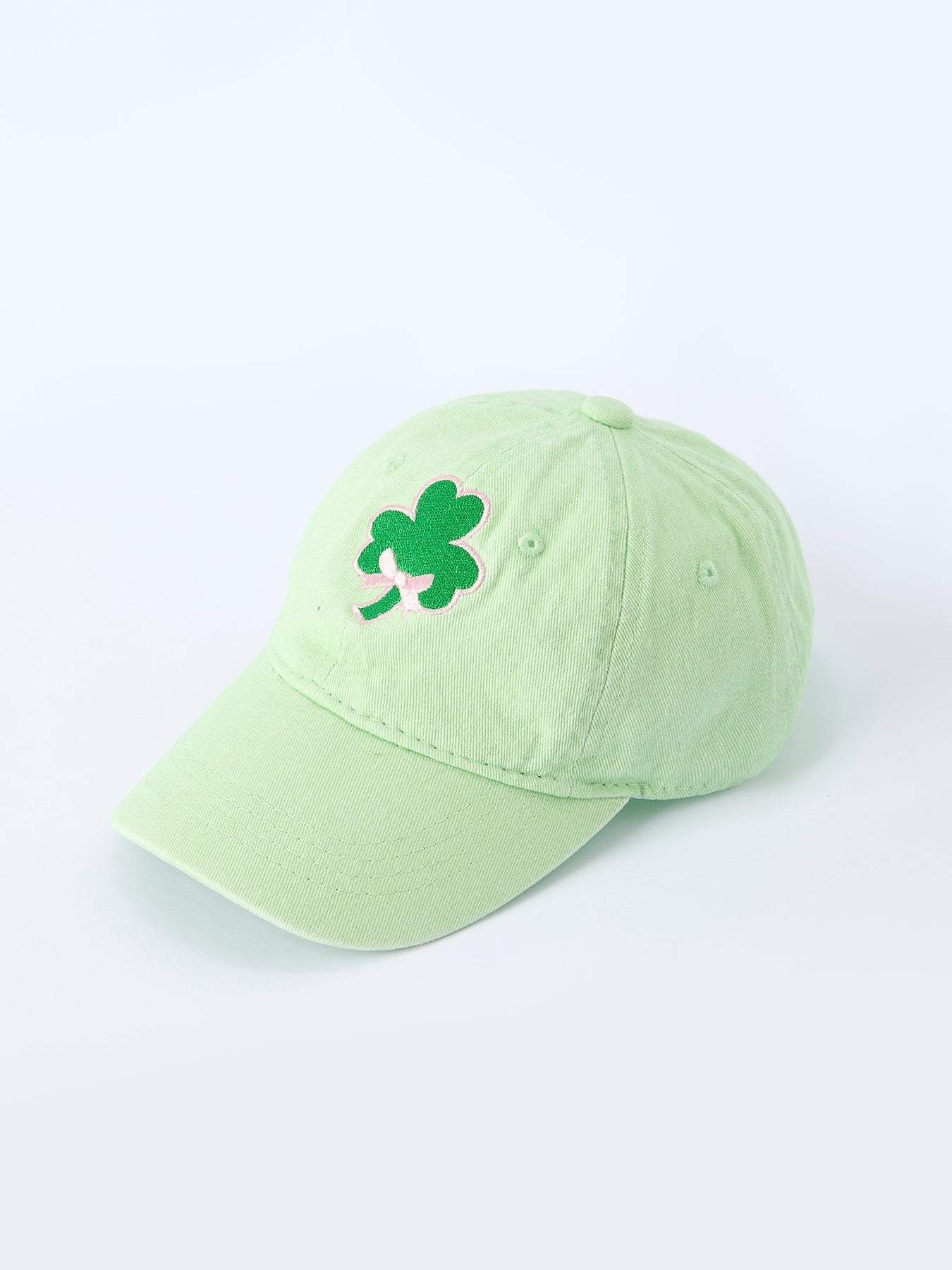 Rylee Faith Designs St. Patrick's Day Shamrock Embroidery Hat For Girls - 