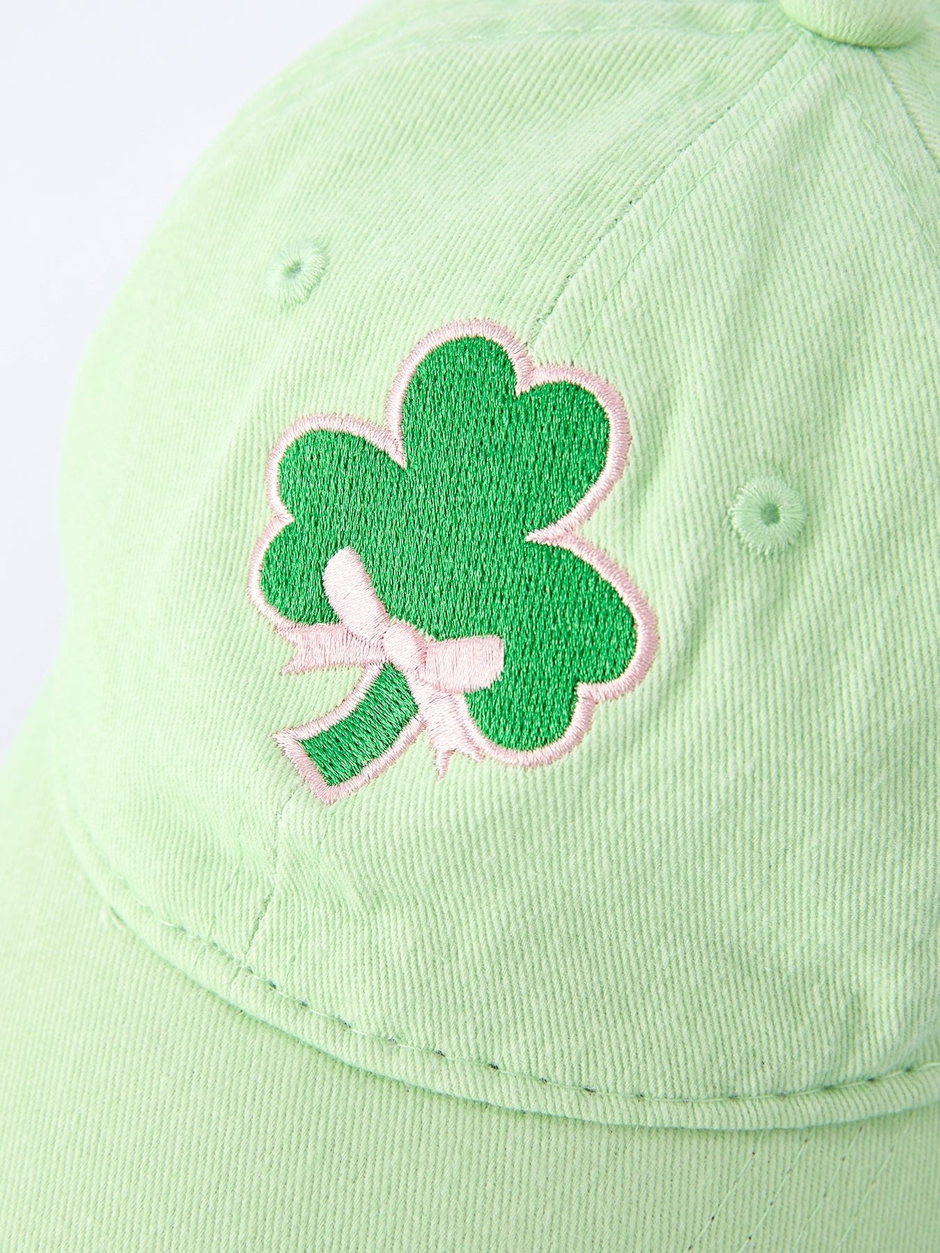Rylee Faith Designs St. Patrick's Day Shamrock Embroidery Hat For Girls - 