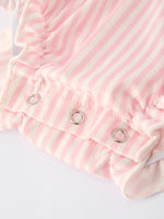 Rylee Faith Designs St. Patrick's Day Shamrock Striped Plaid Baby Girl Romper - 