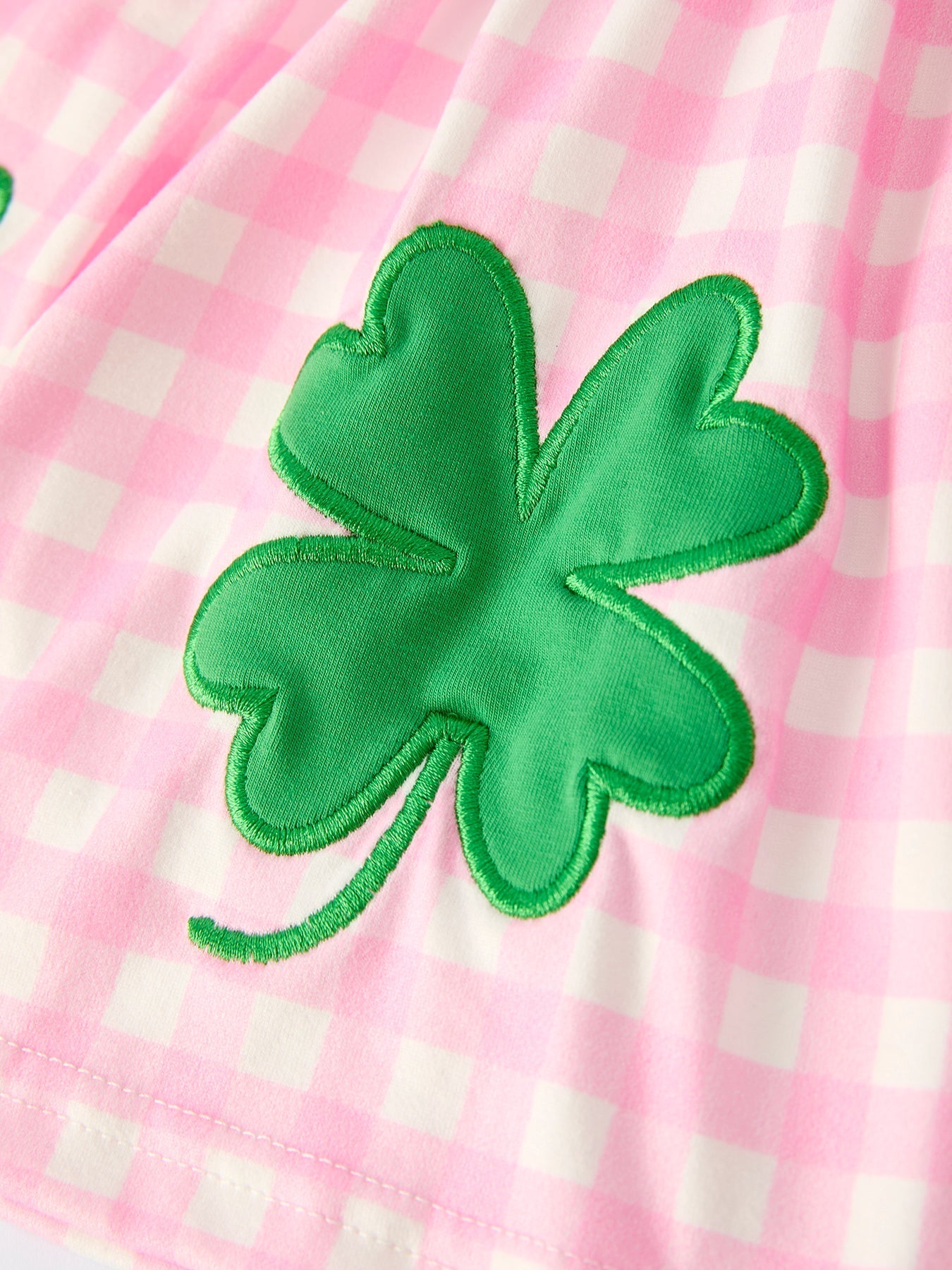 Rylee Faith Designs St. Patrick's Day Shamrock Top and Bell Bottom Pants Girls Set - 