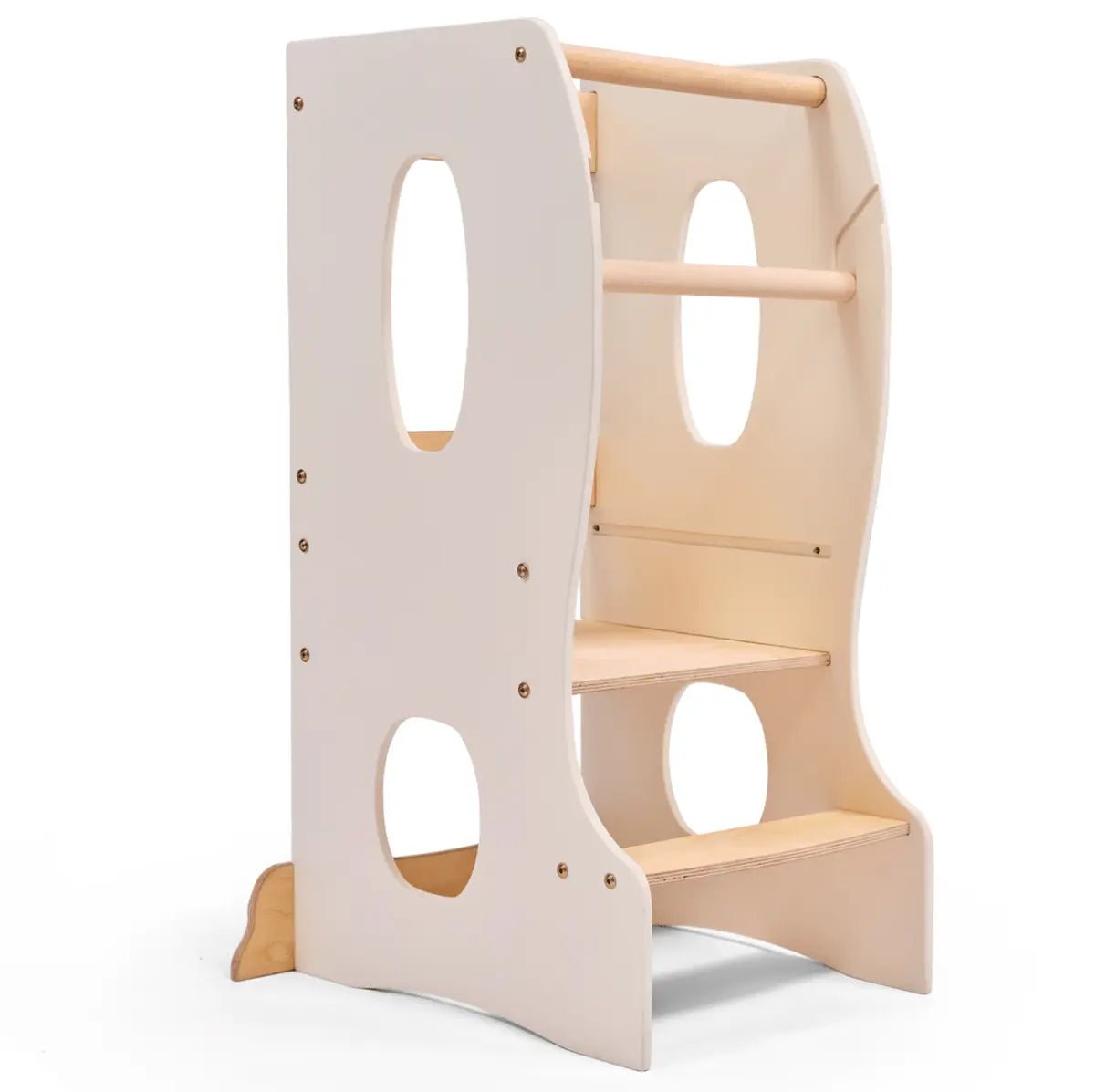Goodevas Stable Montessori Step Tower Wooden Growing Chair Ivory - Everetts Place Boutique - 