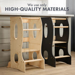 Goodevas Stable Montessori Tower - Wooden Growing Chair - Beige - Everetts Place Boutique - 