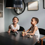 Mushie Stackable Bath Boats Set of Five for Independent Play in the Bathtub - 