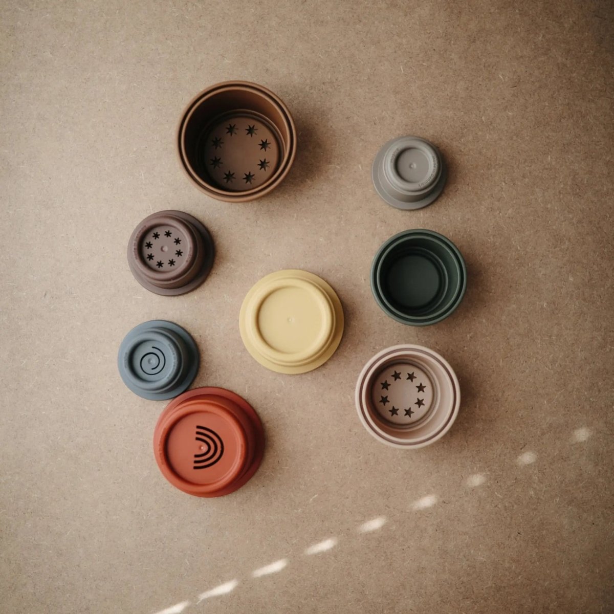 Mushie Stacking Cups Toy for Babies and Toddlers Developmental Learning Tool - Everetts Place Boutique - 