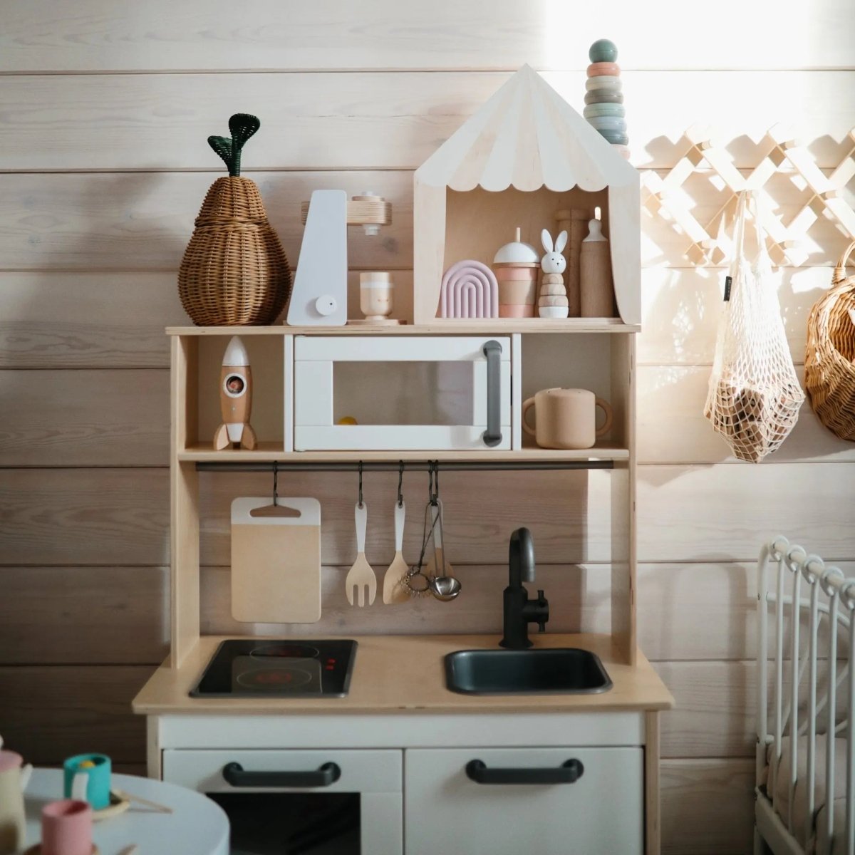 Mushie Stacking Rings Toy for Babies - Non - Toxic BPA Free Plastic Developmental Playset - Everetts Place Boutique - 