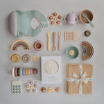 Mushie Stacking Rings Toy for Babies - Non - Toxic BPA Free Plastic Developmental Playset - Everetts Place Boutique - 