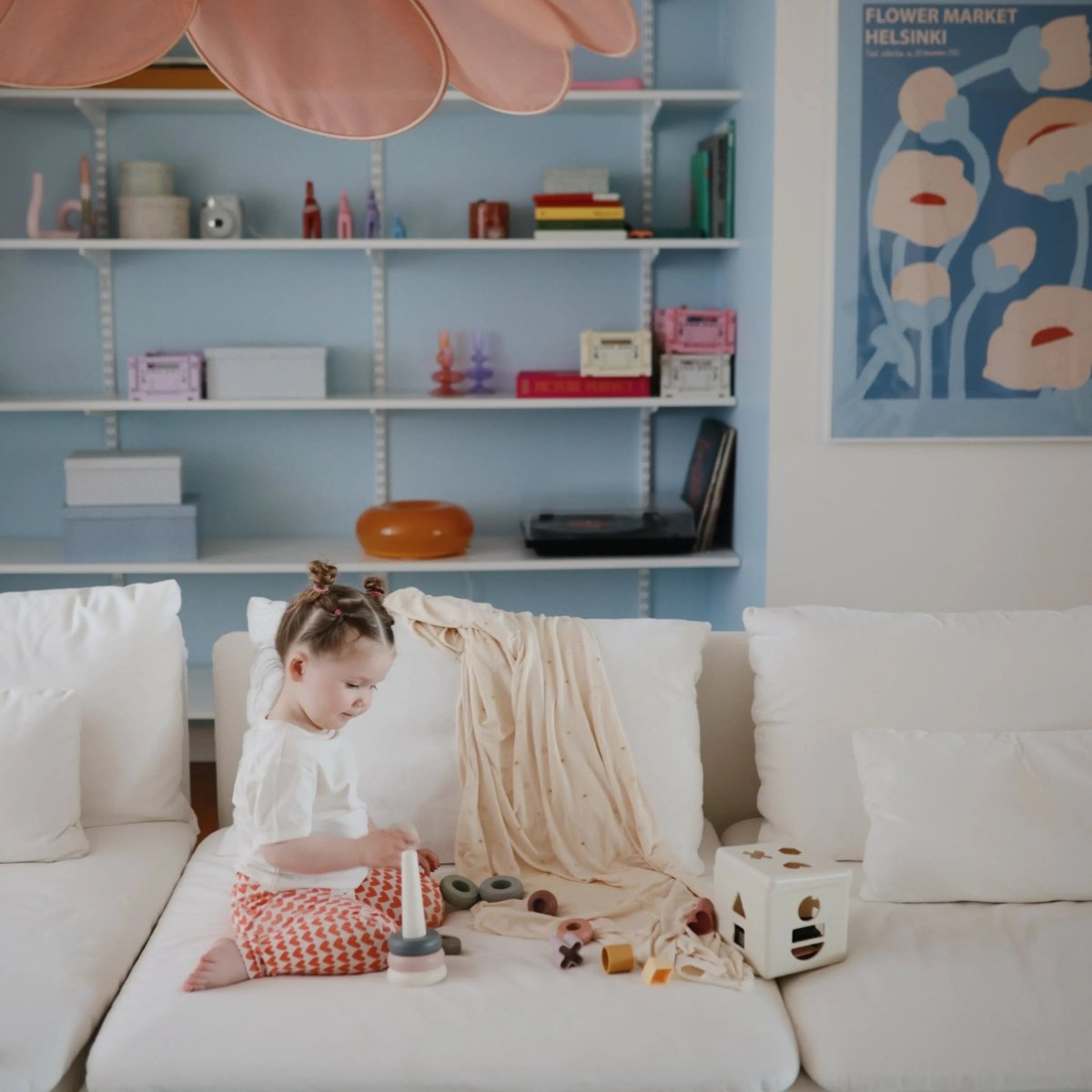 Mushie Stacking Rings Toy for Babies - Non - Toxic BPA Free Plastic Developmental Playset - Everetts Place Boutique - 