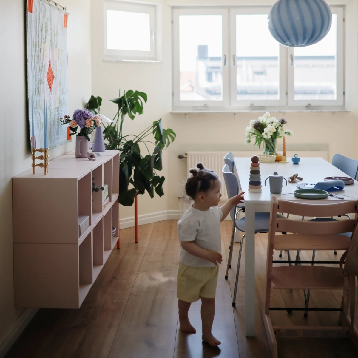 Mushie Stacking Rings Toy for Babies - Non - Toxic BPA Free Plastic Developmental Playset - Everetts Place Boutique - 