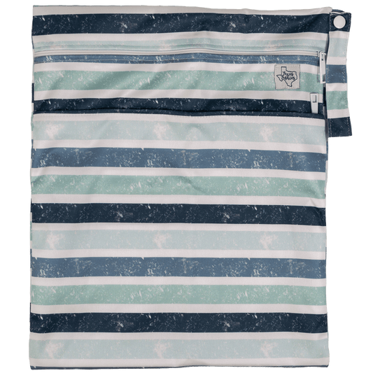Standard Wet Dry Bag for Cloth Diapers Two Compartment Durable Machine Washable 12 by 16 Inches Texas Tushies