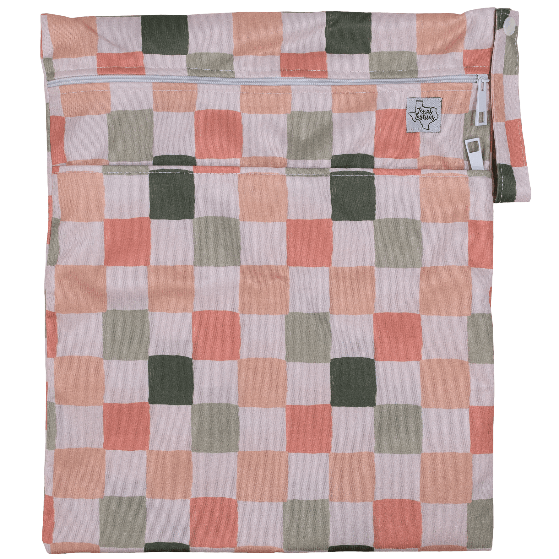 Texas Tushies Texas Tushies Wet Dry Bag with Two Compartments for Cloth Diapering - Baby & Toddler > Diapering > Diaper Wet Bags Wet Bag