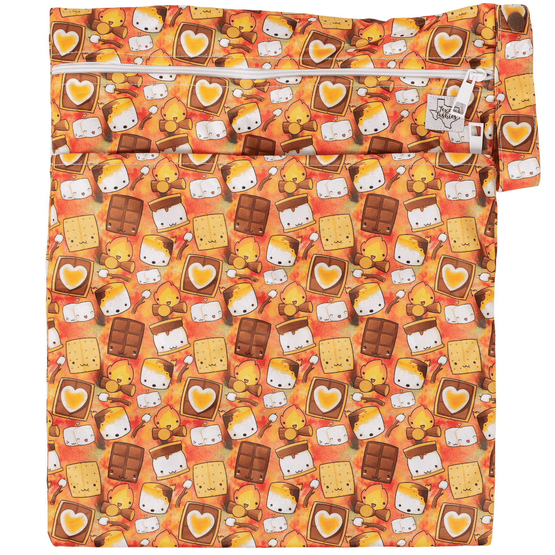 Texas Tushies Texas Tushies Wet Dry Bag with Two Compartments for Cloth Diapering - Baby & Toddler > Diapering > Diaper Wet Bags Wet Bag