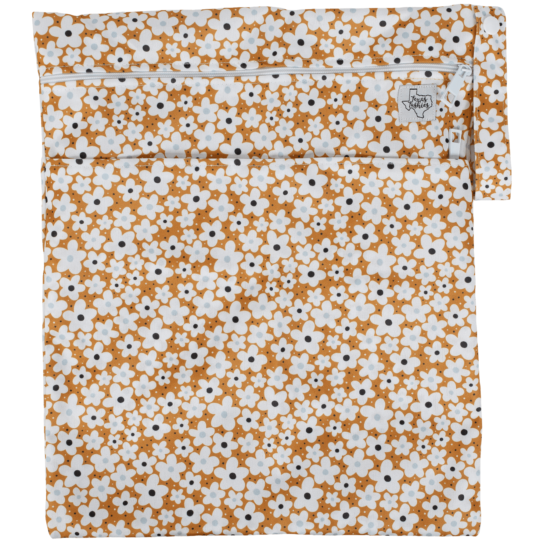 Texas Tushies Texas Tushies Wet Dry Bag with Two Compartments for Cloth Diapering - Baby & Toddler > Diapering > Diaper Wet Bags Wet Bag