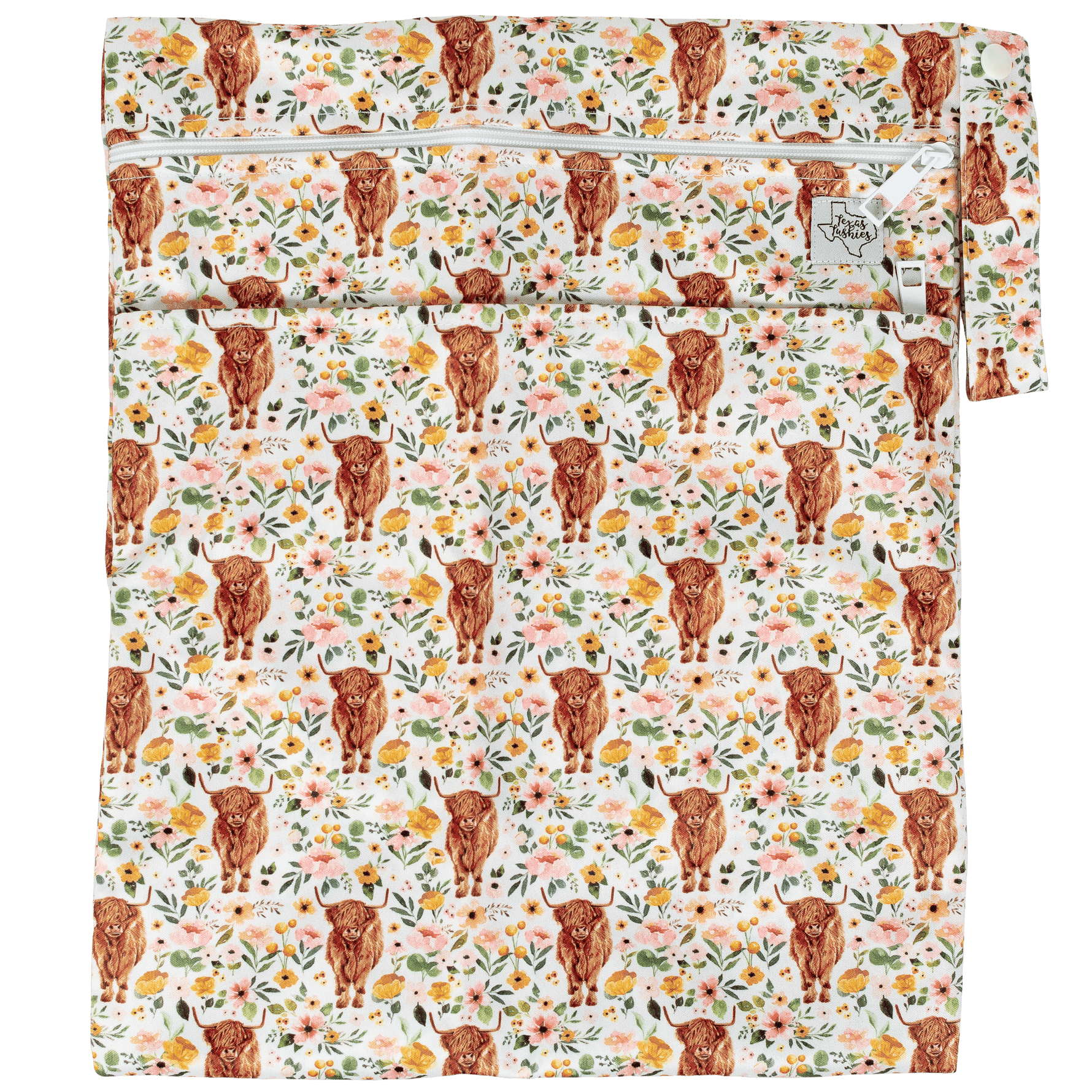 Texas Tushies Texas Tushies Wet Dry Bag with Two Compartments for Cloth Diapering - Baby & Toddler > Diapering > Diaper Wet Bags Wet Bag
