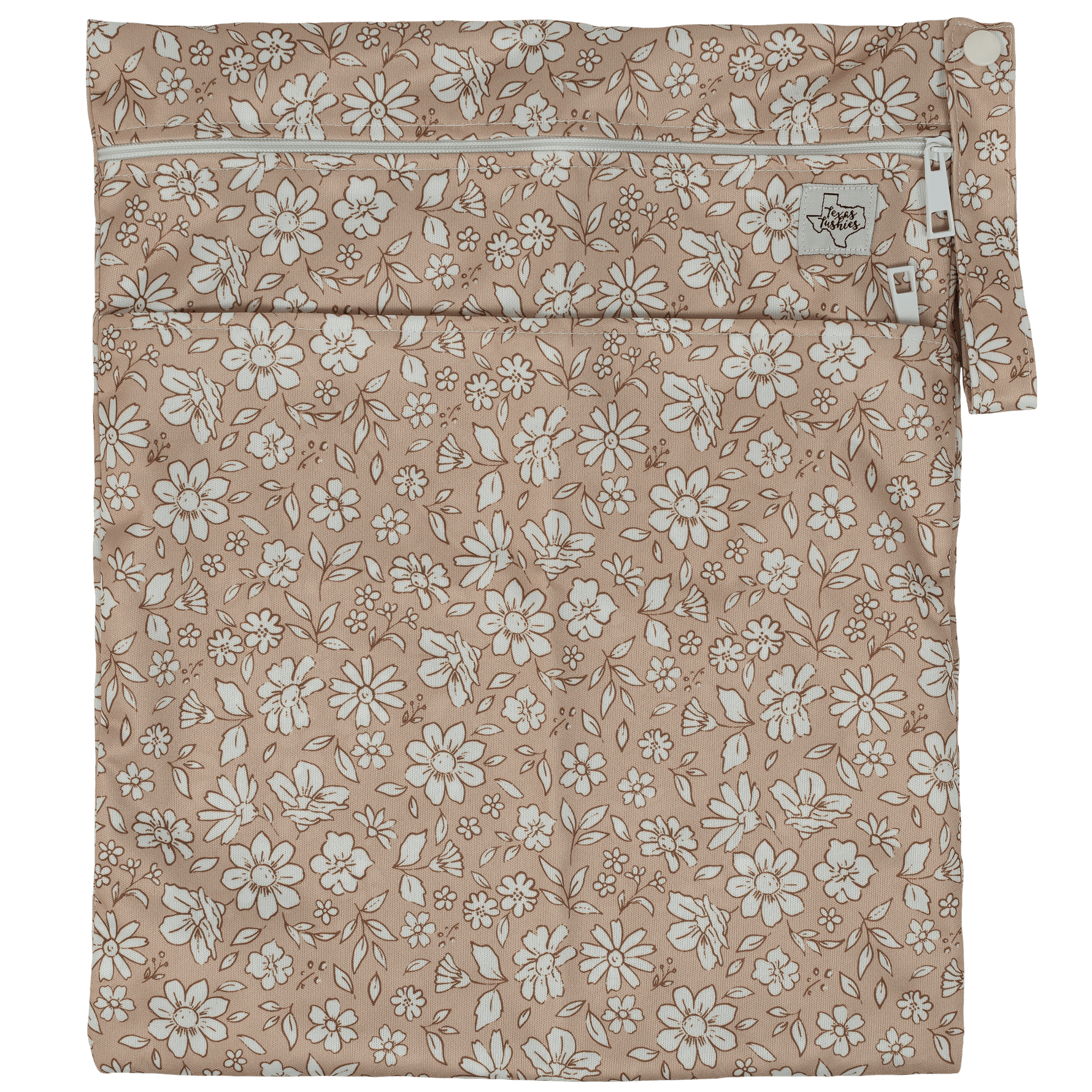 Texas Tushies Texas Tushies Wet Dry Bag with Two Compartments for Cloth Diapering - Baby & Toddler > Diapering > Diaper Wet Bags Wet Bag