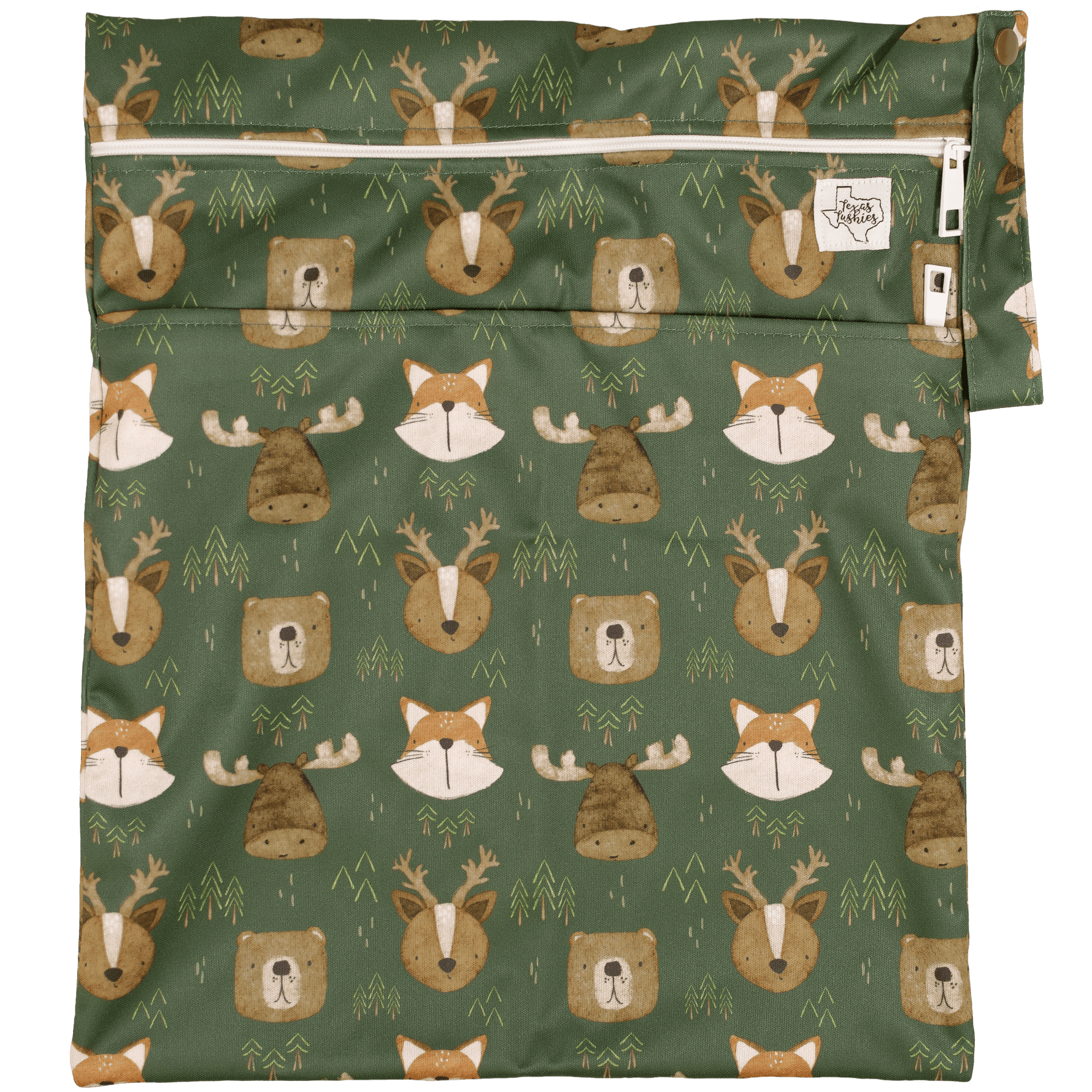Texas Tushies Texas Tushies Wet Dry Bag with Two Compartments for Cloth Diapering - Baby & Toddler > Diapering > Diaper Wet Bags Wet Bag