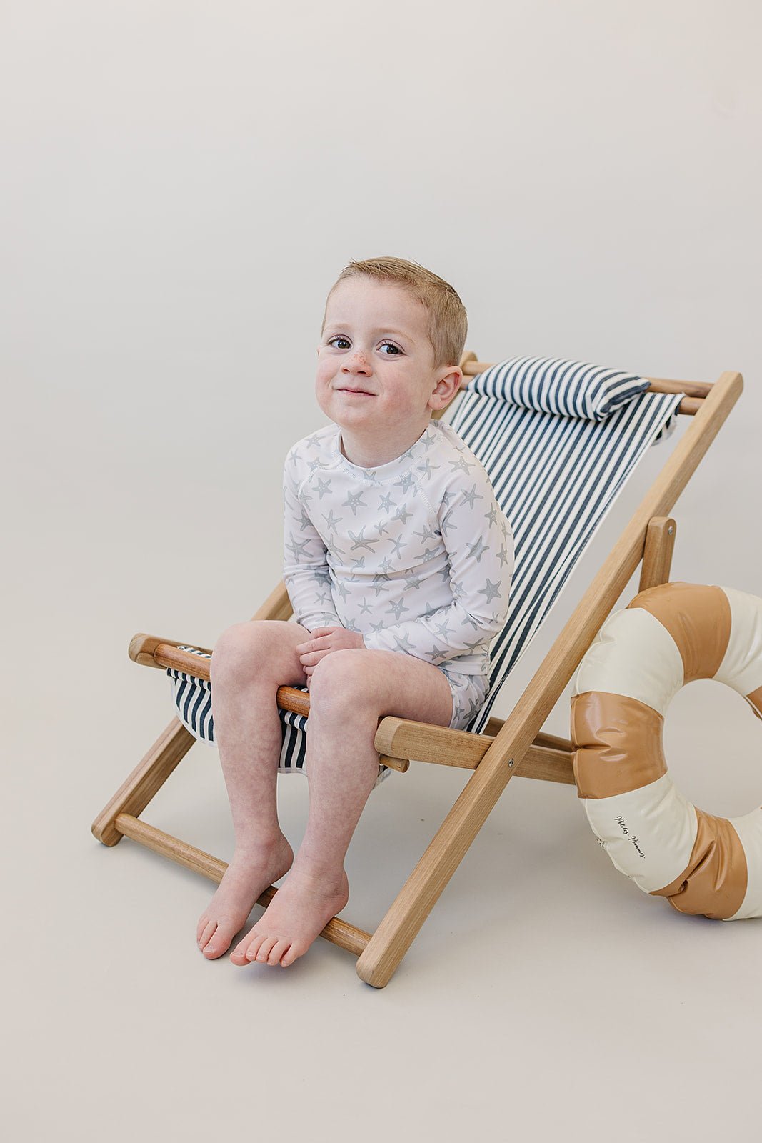 Mebie Baby Star Fish Long Sleeve Swim Set - 