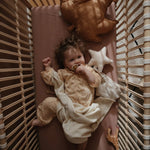 Mushie Star Lovey Blanket Made From 100 Percent Organic Cotton Soft Colors - 