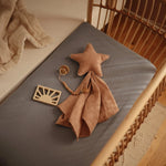 Mushie Star Lovey Blanket Made From 100 Percent Organic Cotton Soft Colors - 