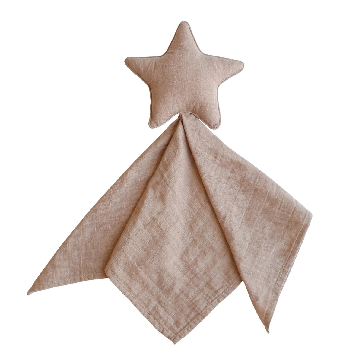 Mushie Star Lovey Blanket Made From 100 Percent Organic Cotton Soft Colors - 