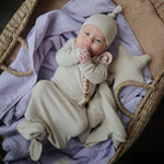 Mushie Star Lovey Blanket Made From 100 Percent Organic Cotton Soft Colors - 