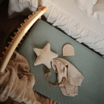 Mushie Star Lovey Blanket Made From 100 Percent Organic Cotton Soft Colors - 