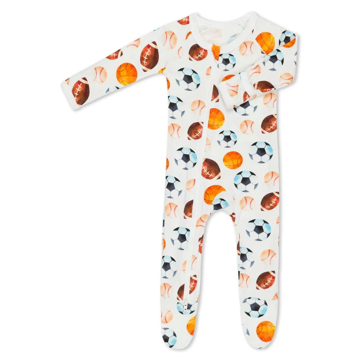 Bestaroo Star Player Footie Baby Bodysuit With Bamboo Fabric And Two Way Zipper Bestaroo - 