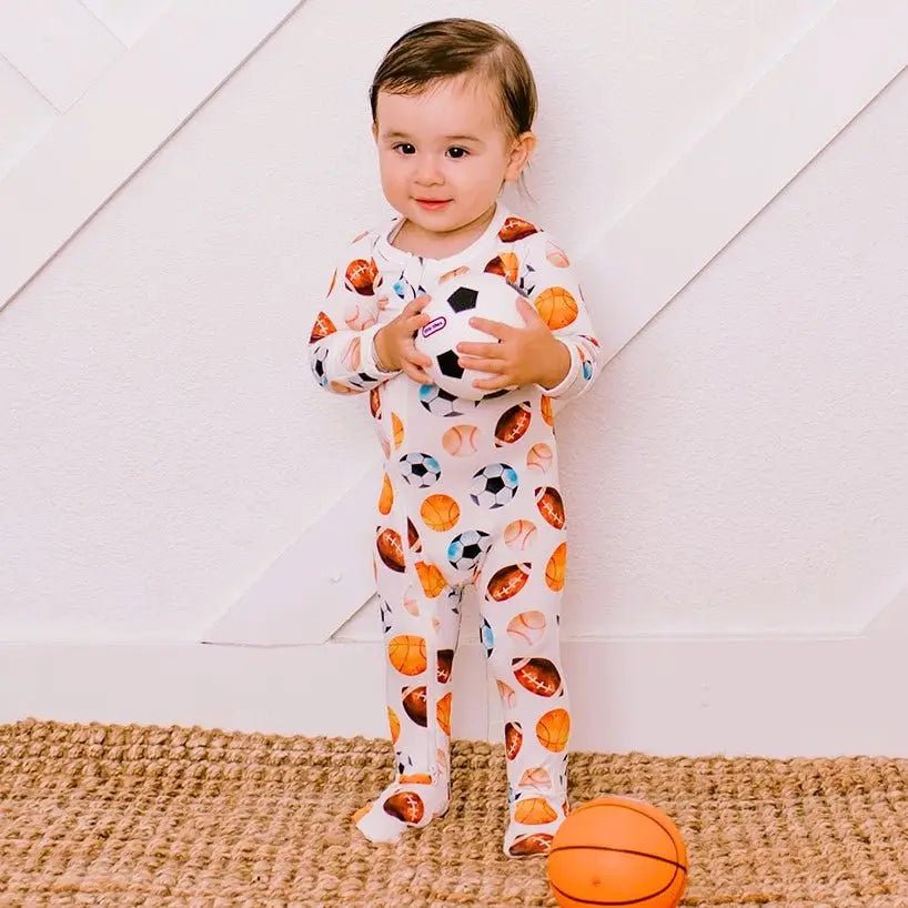 Bestaroo Star Player Footie Baby Bodysuit With Bamboo Fabric And Two Way Zipper Bestaroo - 