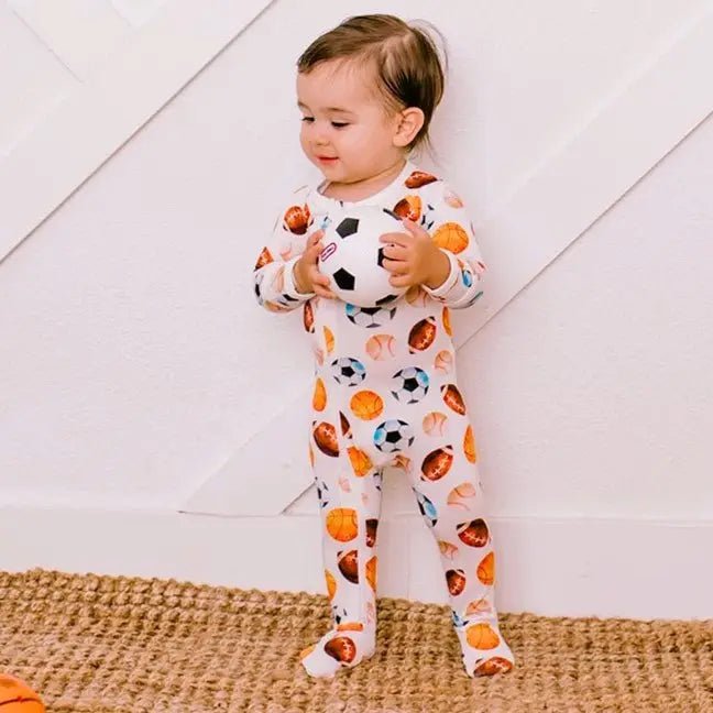 Bestaroo Star Player Footie Baby Bodysuit With Bamboo Fabric And Two Way Zipper Bestaroo - 