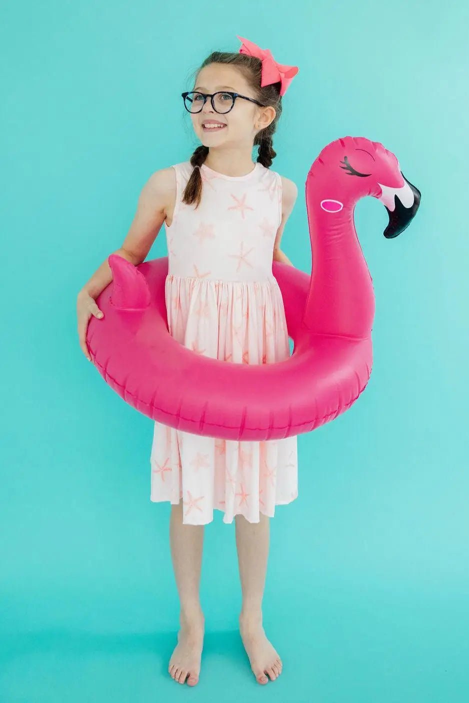 Starfish Tank Twirl Dress - Pink, Phoenicopterus, Child, Inflatable, Bird | Everetts Place