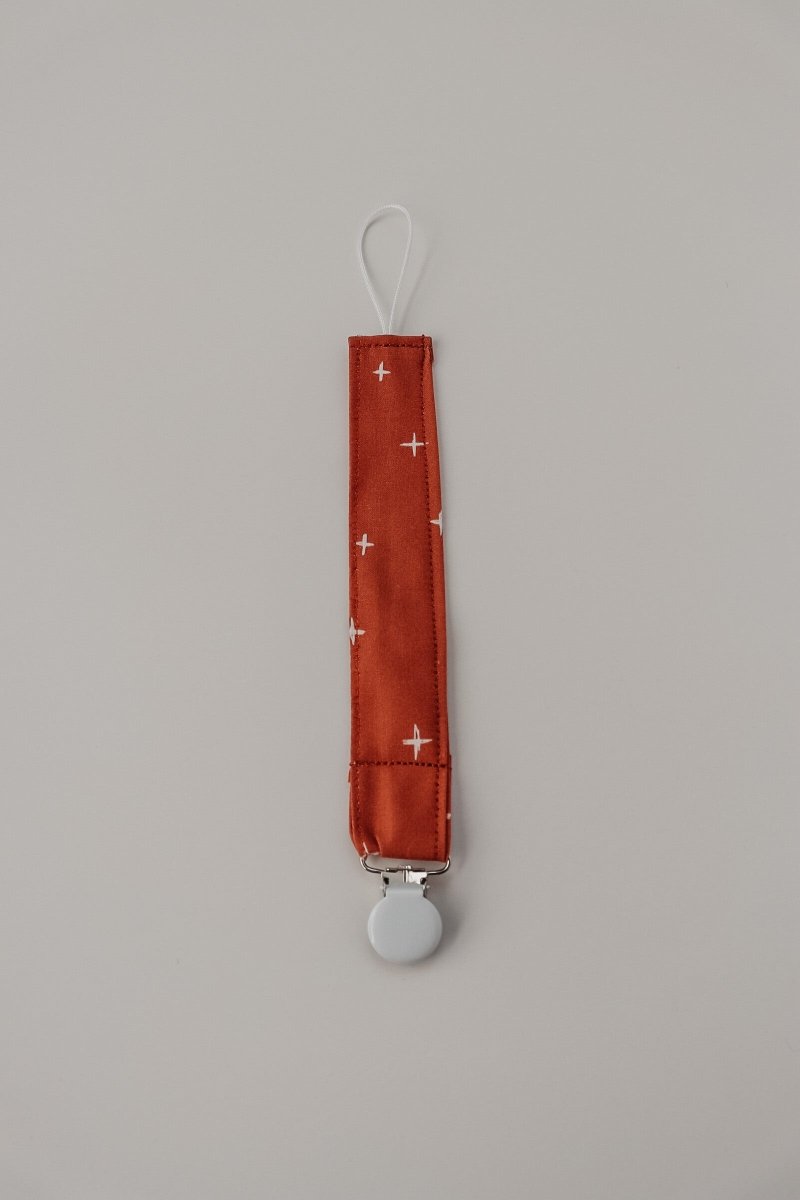 Starlight Pacifier Clip With Modern Star Print For Baby - Everetts Place Boutique - 