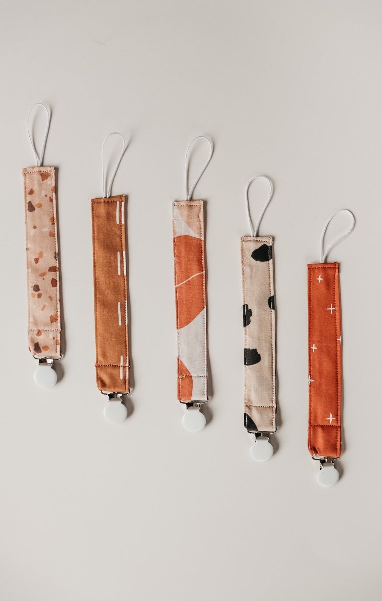 Starlight Pacifier Clip With Modern Star Print For Baby - Everetts Place Boutique - 