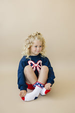 Little Joy Co. Stars and Stripes 4th of July Socks - Infant, Toddler, Youth & Adult Sizes