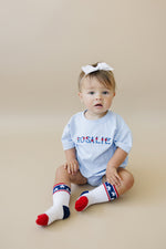 Little Joy Co. Stars and Stripes 4th of July Socks - Infant, Toddler, Youth & Adult Sizes